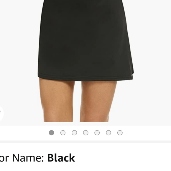 Black Golf Tennis Lycra Skorts - Picture 1 of 5